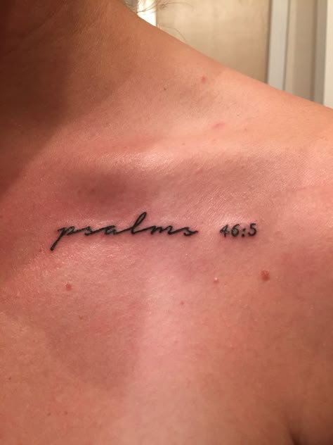 Collarbone Tattoo Bible Verse, Bible Verse Back Tattoos Women, Bible Verse Women Tattoo, Psalm 73 26 Tattoo, Psalm 147:3 Tattoo, Tattoos For Healing And Growth, Cute Collarbone Tattoos, Tattoos Scriptures, God Is Within Her She Will Not Fail Tattoo