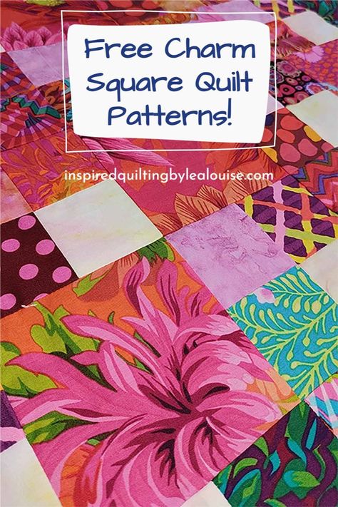 Need new charm pack quilt ideas? Let me show you some free creative charm square quilt patterns & tutorials for your next quilt project! Quilt Pattern 5 Inch Squares, Quilt Pattern Using Charm Packs, Quilts Using 5 Inch Squares Patterns, Charm Pack Lap Quilt Patterns Free, Scrappy Charm Square Quilts, Quilts Made With 5 Inch Squares Charm Pack, 4 Patch Quilt Pattern Ideas Charm Pack, Charm Pack Ideas, Charm Packs Quilt Patterns