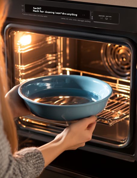 The Ultimate Hack for Cleaning Your Oven: Why Steam Cleaning Is a Game Changer - Crafty Home Creators How To Use Self Cleaning Oven, How To Clean The Oven Easy, How To Clean Inside Oven, No Scrub Oven Cleaner, Cleaner For Oven, Overnight Oven Cleaning, Clean Your Oven Easy, Homemade Oven Cleaner Spray, How To Clean Baked On Grease In Oven