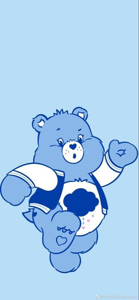 Grumpy Bear Aesthetic Wallpaper, Bape Wallpaper Iphone, Grumpy Care Bear, Bears Wallpaper, Hello Bear, Care Bear Party, Grumpy Bear, Njoy Obs, Disney Characters Wallpaper