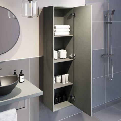 Bathroom Wall Cabinet Above Toilet, Cabinets Above Toilet, Manchester Flat, Cabinet Above Toilet, Small Bathroom Cabinets, Small Bathroom Storage Cabinet, Tall Bathroom Cabinet, Bathroom Cupboards, Tall Bathroom Storage Cabinet