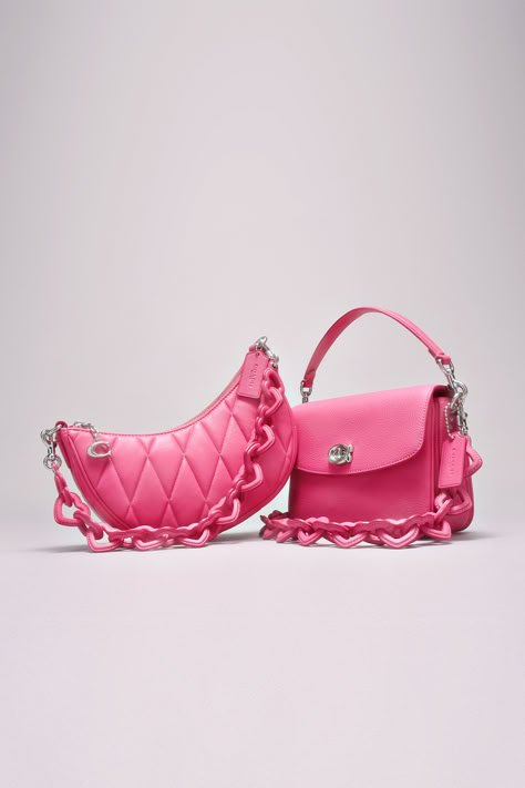 Sometimes all your closet is missing is a little bit of pink! Add a touch of color to any and every look with Coach’s Valentine’s Day Collection, wearing your heart not only on your sleeve, but on your bag, too. #CoachNY #ValentinesDay Princess Stuff, Pink Bags, Coach 1941, Girly Bags, Think Pink, Cute Bags, Pink Bag, You Bag, Coach Bags