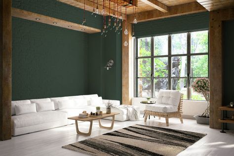 Color of the Month October 2019: Dard Hunter Green | Tinted by SW Hunter Green Living Room Decor, Hunter Green Living Room, Dard Hunter Green, Hunter Green Bedrooms, Green Invites, Media Room Paint Colors, Sherwin Williams Green, Custom Jewelry Ideas, Green Living Room Decor