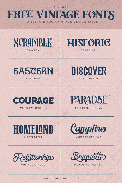 Are you looking for the best vintage fonts to spice up that project you’re working on? This collection of free vintage fonts will surely meet your desires and leave you satisfied. With unique, classic looks and incredible styles, these fonts are perfect for giving a vintage design that special touch. So check out now and explore our selection of the best vintage fonts, all for free! Classic Lettering Fonts, Types Of Font, Vintage Style Fonts, Classic Lettering, Font Styles For Project, The Font, Special Font, Vintage Lettering Design, Fonts For Flyers