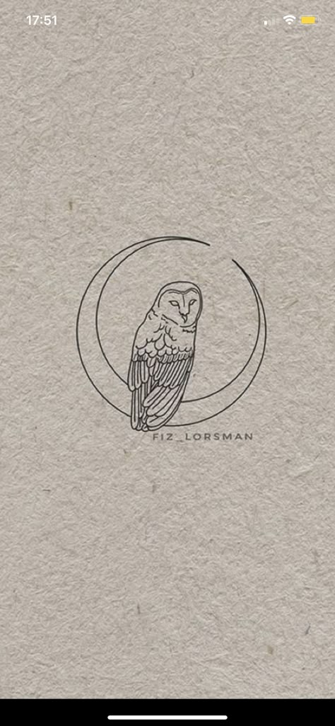 Owl Line Drawing Tattoo, Owl And Moon Drawing, Owl Patchwork Tattoo, Tiny Owl Tattoo Simple, Owl Tattoo With Moon, Dainty Owl Tattoo For Women, Tattoo Owl Design, Mini Owl Tattoos, Dainty Owl Tattoo