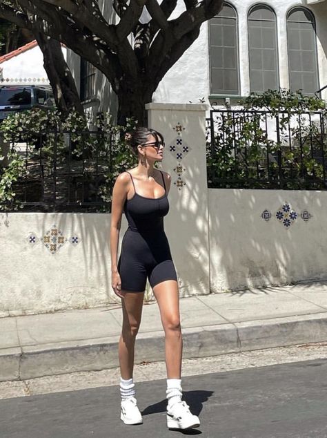 Bodysuit Styling, Pilates Wear, Romper Outfits, It Girl Lifestyle, Summer Casual Outfits, Romper Black, One Piece Bodysuit, Workout Outfit, Spring Summer Collection