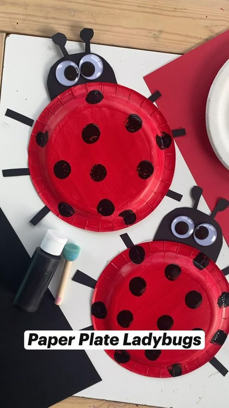 Insect Crafts For Kids, Bug Activities, Insects Preschool, Insect Activities, Insect Crafts, Ladybug Crafts, Ladybug Art, Bug Crafts, Toddler Arts And Crafts