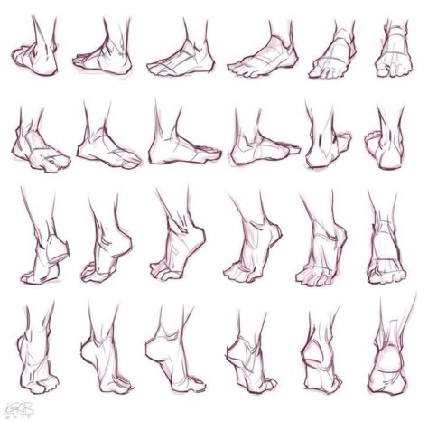 Simplified Feet Drawing, Feet Anatomy Reference Sketch, Pose With Feet Reference, Human Feet Drawing Reference, Drawing Feet Reference Leg Anatomy, Human Feet Drawing Sketch, Feet Facing Forward Drawing, Foot Draw Reference, Feet Anatomy Reference Study