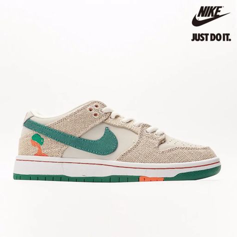 Jarritos x Nike SB Dunk Low Phantom Safety Orange Malachite FD0860-001-DUNK SB LOW-The Jarritos x Nike Dunk Low SB showcases a collaborative design inspired by the popular Mexican soda brand. The upper combines a white leather base with hemp canvas overla Jarritos X Nike Sb Dunk Outfit, Dunks Sb Low, Jarritos X Nike Sb Dunk, Nike Sb Dunk Outfit, Ny Shopping, Netflix Guide, Mexican Soda, Shoes Dunks, Baseball Jacket Outfit