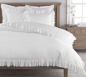 Shop My Home | Cali Girl in a Southern World | Home & Lifestyle Blogger Large Duvet Covers, Girls Duvet Covers, Twin Size Duvet Covers, Ruffle Duvet Cover, Dorm Room Inspo, Linen Design, Alpine Design, Bohemian Bedding, Bed Linen Design