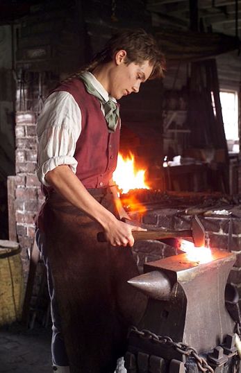 How to Be Your Own Blacksmith on a Budget Colonial Boston, Thumb Tack, Black Smithing, Black Smith, Blacksmith Forge, Blacksmith Projects, Anvils, Blacksmith Shop, Art Of Manliness