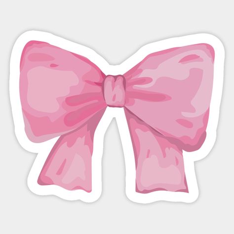 Bow Sticker, Funny Laptop Stickers, Whatsapp Wallpaper Cute, Preppy Stickers, Cute Laptop Stickers, Arte Van Gogh, Coquette Pink, New Sticker, Girl Stickers