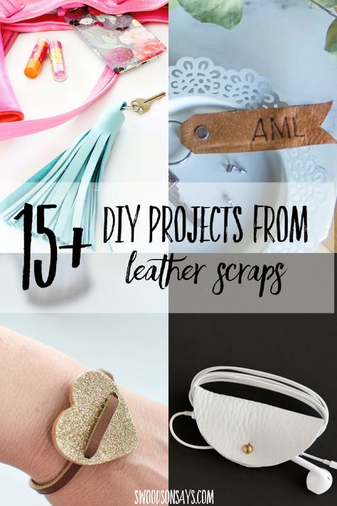 Uses For Leather Scraps, Projects With Leather Scraps, Crafts With Leather Sheets, Ideas For Leather Scraps, Leather Offcut Projects, Faux Leather Scrap Projects, Leather Pieces Ideas, What To Do With Leather Scraps, Crafts With Leather Scraps