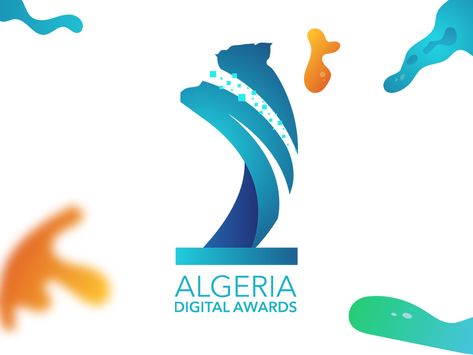 Algerian Digital Awards LOGO "white background" by Ilyas Bentaleb | Dribbble Logo Awards Design, Awards Logo Design Inspiration, Awards Logo Design, Award Logo Design, Logo White Background, Award Logo, Summit Design, Minimal Logo Design Inspiration, Id Card Design