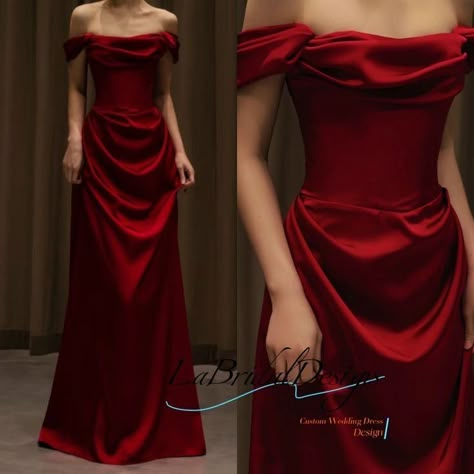 Marron Silk Dress, Long Red Corset Dress, Deep Red Dress Long, Floor Length Sleeves Dress, Cocktail Dress Corset, Formal Dresses For Events, Dresses To Wear At A Wedding, Basic Red Dress, Classy Elegant Bridesmaid Dresses