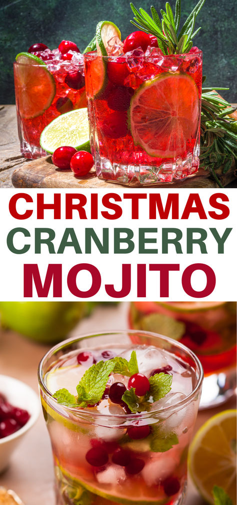 Christmas Cranberry Mojito Recipe Christmas Cocktails Not Sweet, Mint Cocktails Vodka, Mojito Mix Recipe, Mistletoe Cocktail Holiday Drinks, Smirnoff Red White And Merry Cocktails, Blackberry Sidecar Cocktail Recipes, Christmas Mojito Vodka, Cranberry Cocktail Christmas, Adult Christmas Beverages Alcohol