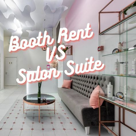 What is the difference between Booth Rent vs Salon Suite? When should you decide which is better for you and your business as a professional in the beauty industry? https://theexquisitefind.com/booth-rent-vs-salon-suite/ Hair Salon Booths, Suite Rental Salon, Beauty Suites Ideas, 600 Sq Ft Hair Salon, Salon Booth Rental Decor, Hairstylist Booth Ideas, Salon Republic Studios, Salon Suite Setup, Beauty Suite Decor