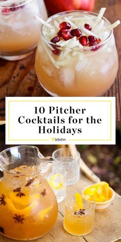 10 Pitcher Cocktails to Serve on Thanksgiving Weihnachtlicher Cocktail, Christmas Drinks Alcohol Recipes, Pitcher Cocktails, Pitcher Drinks, Christmas Drinks Alcohol, Thanksgiving Drinks, Thanksgiving Cocktails, Christmas Cocktail, Winter Cocktails