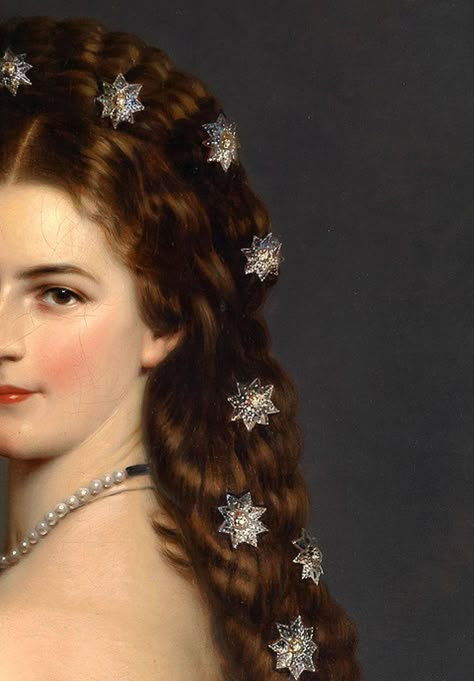 Empress Sissi, Franz Xaver Winterhalter, Empress Elisabeth Of Austria, Elisabeth Of Austria, Empress Elisabeth, Art Details, Classical Art, Classic Art, Art History