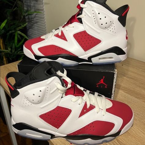 Air Jordan 6 Retro Carmine 2021 Jordans 6, Jordan 7s, Air Jordan Retro 6, Jordan 5s, Jordan Retro 7, Jordans Nike, Jordan Retro 6, Retro 6, Air Jordan 6 Retro