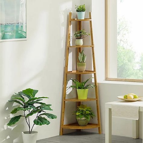 Corner Plant Shelf, Corner Ladder Shelf, Plant Ladder, Garden Rack, Corner Storage Shelves, Flower Shelf, Decor Bookshelf, Corner Plant, Bookshelf Storage