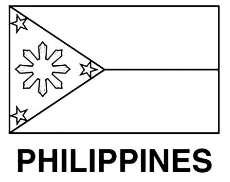 Printable Flag of Philippines Philippine Flag Drawing, Phillipines Flag Aesthetic, Philippine Flag Coloring Sheet, Philippines Flag Drawing, Philippines Flag, Flag Philippines, Flag Coloring Pages Free Printable, Flag Of The Philippines, Free Alphabet Chart