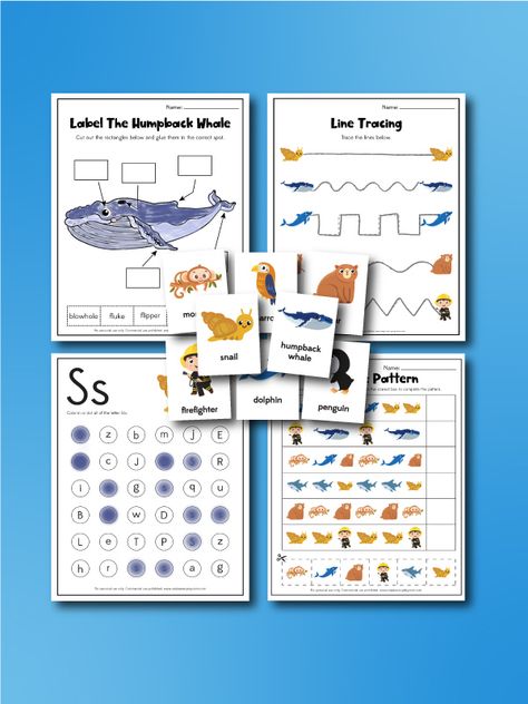 The Snail And The Whale Worksheets For Kids [Free Printable] Snail Life Cycle, The Snail And The Whale, Snail And The Whale, Line Tracing, Free Printable Activities, The Whale, Fairy Doors, Letter Recognition, Fun Activities For Kids