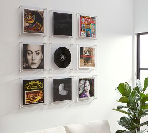 Vinyl record art wall