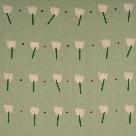 This charming tulip pattern on linen is a nod to the playful prints of artist Caroline Z Hurley’s 1980s childhood. Each flower motif is individually block-printed by hand in New Bedford, Massachusetts. French Country Fabric, Bedford Massachusetts, Thibaut Fabric, Chinoiserie Fabric, Banana Stand, 1980s Childhood, Ralph Lauren Fabric, Schumacher Wallpaper, Painting Antique Furniture