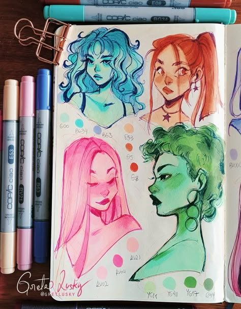 Copic Marker Art, Some Drawings, Sketchbook Inspo, Sketchbook Art Journal, Arte Sketchbook, Arte Inspo, Dessin Adorable, Sketchbook Inspiration, Sketchbook Ideas