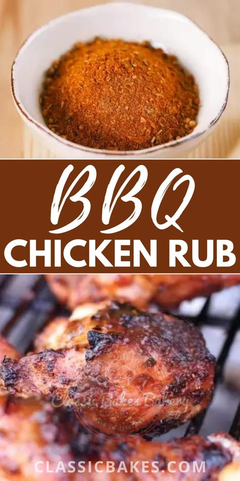 Bbq Chicken Dry Rub Recipe, Chicken Dry Rub Recipe, Bbq Chicken Dry Rub, Sweet Bbq Rub Recipe, Bbq Chicken Seasoning, Grilled Chicken Rub, Chicken Rub Recipe, Chicken Dry Rub, Sweet And Savory Chicken