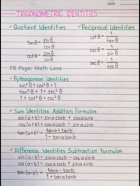 Grade 11 Functions Notes, Algebra 2 Notes, Flash Cards Ideas Study, Math Study Notes, Algebra Notes, Sat Math, Diy School, Math Notes, Algebra 2