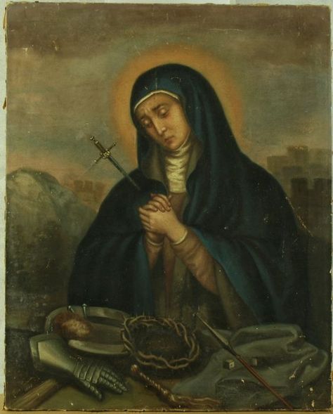 Our Lady of Sorrows St Gabriel Of Our Lady Of Sorrows, Roman Catholic Art, Saint Gabriel, Holy Art, Lady Of Sorrows, Immaculate Heart Of Mary, Mary Mother Of God, Catholic Images, Queen Of Heaven