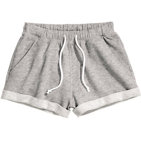 H&M Sweatshirt shorts (£5) ❤ liked on Polyvore featuring shorts, bottoms, pants, short, grey, grey shorts, short shorts, gray shorts, h&m shorts and cotton shorts Sweatshirt Shorts, Pants Short, Gray Shorts, Shorts Cotton, H&m Shorts, Sweatshirt Fabric, Lounge Shorts, Short Shorts, Grey Shorts