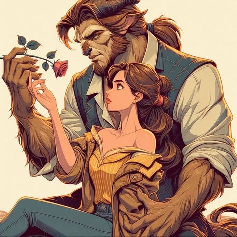 Beauty And The Beast Make Up, Beast From Beauty And The Beast, Belle And Beast Fan Art, Beauty And The Beast Fan Art, Black Beauty And The Beast, Modern Beauty And The Beast, Beauty And The Beast Artwork, Beauty And The Beast Dancing, Isabelle Staub