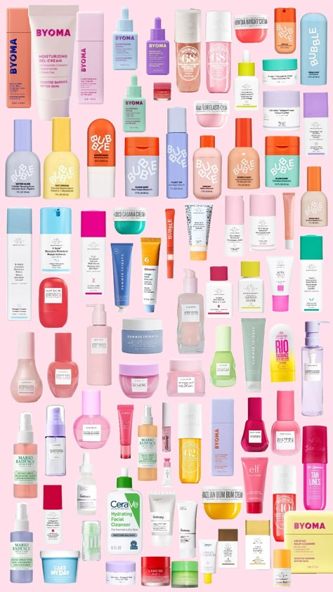 #preppy #skincare #makeup Preppy Things To Buy At Sephora, Skincare Makeup Aesthetic, Preppy Aesthetic Skincare, Preppy Skin Care Brands, Birthday Wishlist Skincare, Preppy Skincare Pics, Preppy Items Products, Preppy Beauty Products, Preppy Lifestyle Skincare