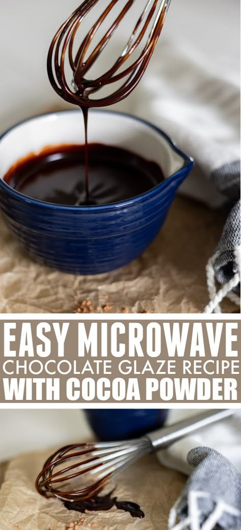 Chocolate Pour Over Icing, Chocolate Glaze Cocoa Powder, Chocolate Icing With Cocoa Powder, Chocolate Glaze That Hardens, Chocolate Glaze For Bundt Cake Cocoa, How To Make Chocolate Drizzle On Cake, Easy Chocolate Drizzle For Cake, Glaze For Chocolate Cake, Chocolate Drizzle For Brownies