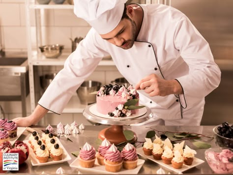 What is a Dessert Chef Called: Baking and Pastry Terminology for Culinary Students Pastry Chef Cake, Dessert Chef, Chef Cake, Chef Jobs, Whiskey Cake, Pembuat Roti, Pastry Cook, Cronut, Baker Cake