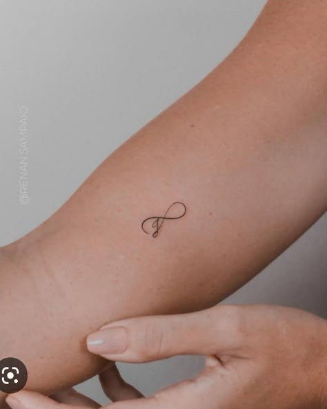 Initial J Tattoo, Initials Tattoos For Women, J Initial Tattoo, Letter Tattoos On Hand, Letter J Tattoo, Small Infinity Tattoos, J Tattoo, Infinity Tattoo Designs, Tiny Wrist Tattoos