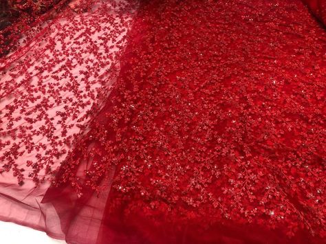 FABRIC Forever on Instagram: “Restock Hot red net embroidery ₹900/- per meter 46” Thread and sequins embroidered blood red color of net looking so stunning Book fast” Embroidery Net Fabric Dresses, What Color Compliments Red, Net Dupatta Designs Ideas, Red Net Dress, Embroidery On Net Fabric, Net Dupatta Designs, Dupatta Designs Ideas, Clothing Fabric Patterns, Fabric Forever