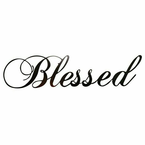 Blessed Tattoo, Blessed Tattoos, Diy Wall Decor Ideas, Tattoo Lettering Fonts, Laser Cut Metal, Word Tattoos, Dope Tattoos, My Tattoos, Tattoo Lettering