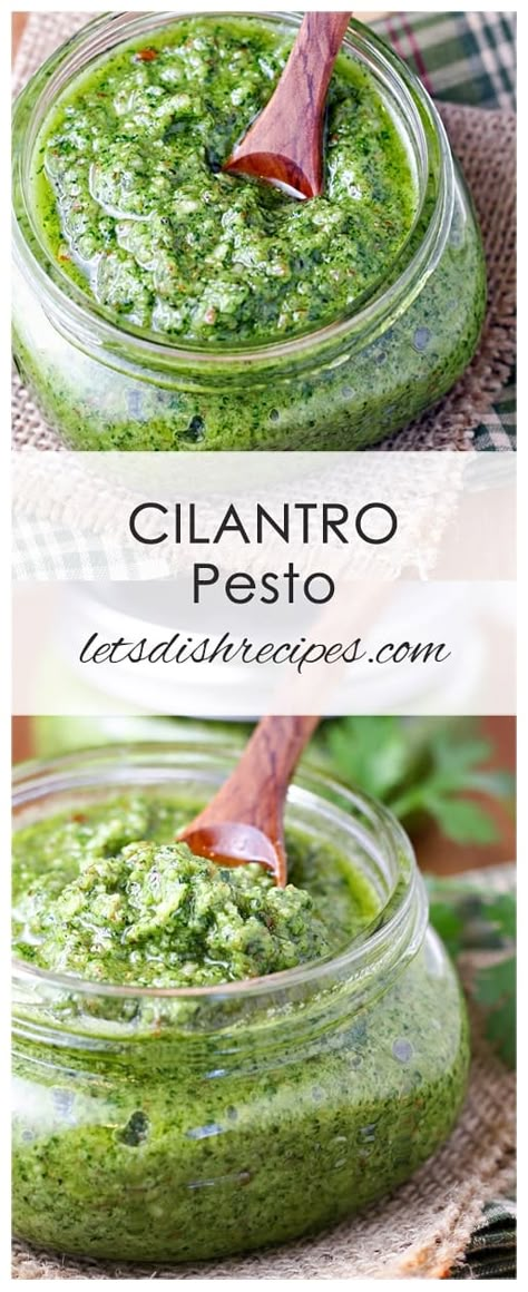 Ketone Recipes, Kitchen Secrets, Cilantro Recipes, Cilantro Pesto, Pesto Recipes, Sauce Pasta, How To Make Pesto, Herb Recipes, Homemade Pesto