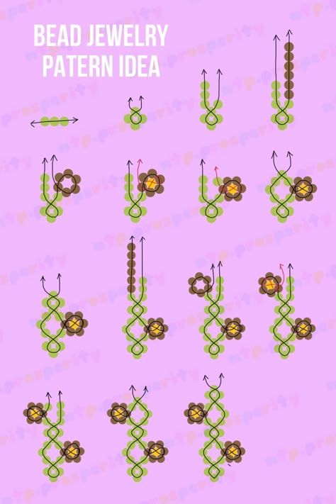 How To Make Flower Bead Ring With Seed Beads, Seed Beads Ring Ideas Bead Jewellery Patterns, Seed Bead Stitches, Small Bead Ideas, Diy Seed Bead Bracelet Ideas, Seed Bead Patterns Bracelet, Friendship Bracelets Beads Ideas, Beads Ring Ideas, Bead Pattern Ideas, Easy Seed Bead Bracelet