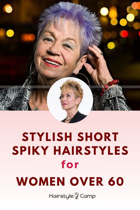 Short Spiky Haircuts for Women Over 60 Spiky Shag Haircut, Spiky Short Hair For Women, Short Punky Hairstyle Women, Short Pixie Haircuts For Women Over 50, Short Spiky Haircuts For Women Over 50, Short Ladies Haircut, Short Hairstyles For Women Over 70, Spiky Pixie Haircut Spikes 2024, Messy Spiky Hair