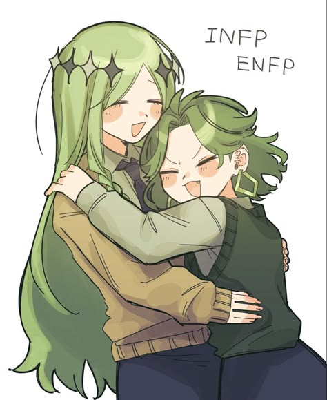 Infp Enfp Fanart, Infp X Enfp Fanart, Enfp Infp Relationship, Infp X Enfp Fanart Ship, Infp Enfp Relationships, Enfp X Infj, Infp X Infj, Enfp Fanart, Infp Characters