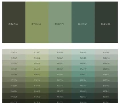 Green Colour Combinations, New Colour Combinations, Room Palette, Moss Green Color, Orange Palette, Green Color Combinations, Dark Sea Green, Green Color Scheme, Beige Color Palette