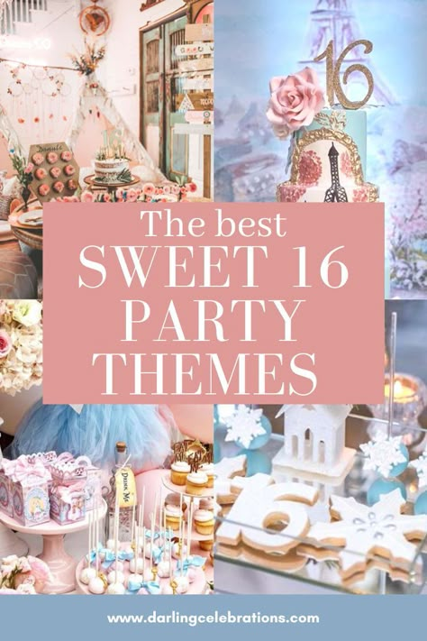 Candy Theme Sweet 16, Sweet 16 Parties Themes, Sweet 16 Party Ideas Elegant, Sweet Sixteen At Home Party Ideas, Glamorous Sweet 16 Party Ideas, Birthday Party Ideas For Sweet 16, Places To Have A Sweet 16 Party, Sweet 16 Costume Party Ideas, Theme Sweet 16 Ideas