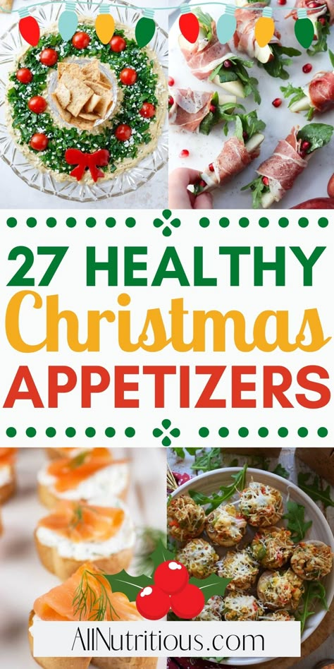 Healthy Christmas Appetizers, Healthy Christmas Baking, Healthy Christmas Dinner, Best Christmas Appetizers, Healthy Christmas Recipes, Fitness Test, Holiday Appetizers Easy, Bite Size Food, Christmas Appetizers Party