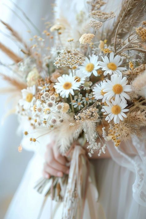 Charm On Bouquet, Wildflower Bridal Bouquet Fall, Dried Bridal Bouquet Ideas, Fresh And Dried Flower Bouquet, Wedding Bouquets Dried Flowers, Dry Flower Bouquet Wedding Brides, Dried Wedding Bouquet Ideas, Dried Flowers Wedding Bouquet, Dried Flower Wedding Bouquet