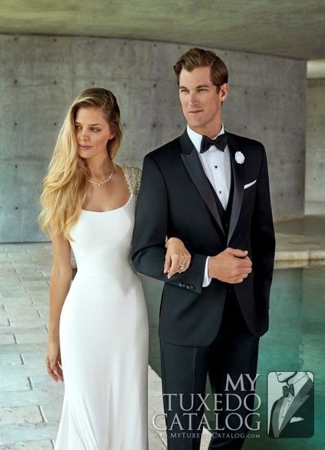 Black 'Jasper' Tuxedo from http://www.mytuxedocatalog.com/catalog/rental-tuxedos-and-suits/c1045-black-jasper-slim-tuxedo/ Luxury Black Tie Tuxedo With Hidden Button Closure, Luxury Black Tuxedo With Notch Lapel, Luxury Tailored Tuxedo With Pockets, Luxury Classic Tuxedo With Ties, Luxury Single Button Tuxedo With Flat Front, Luxury Double Button Tuxedo For Semi-formal Occasions, Tailored Classic Luxury Tuxedo, Luxury Tailored Classic Tuxedo, Luxury Double Button Closure Tuxedo